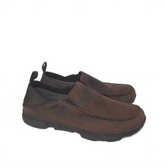 Olukai Men's Leather Slip-On Shoes - Brown, Size 12 - Picture 1 of 6